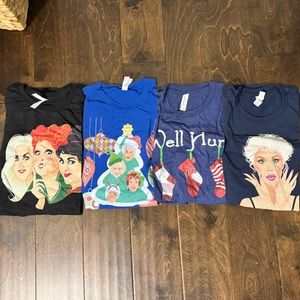 Lot of 4 Swish Embassy Novelty T Shirts Medium